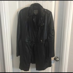 Muubaa Taras Lamb Leather Convertible Coat NWOT